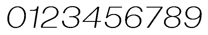 Bazaine ThinItalic Font OTHER CHARS