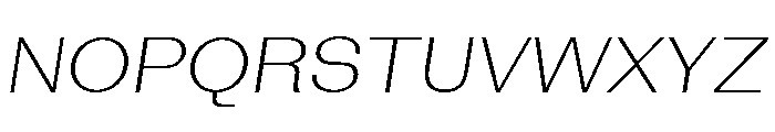 Bazaine ThinItalic Font UPPERCASE