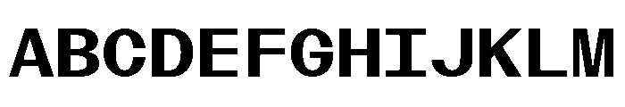 BazaineMono Bold Font UPPERCASE