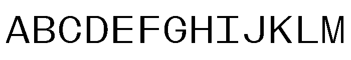 BazaineMono Book Font UPPERCASE