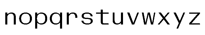 BazaineMono Book Font LOWERCASE