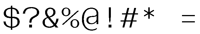 BazaineMono Light Font OTHER CHARS