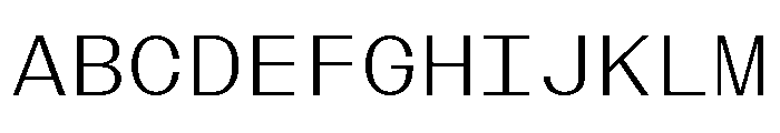 BazaineMono Light Font UPPERCASE