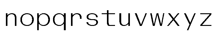 BazaineMono Light Font LOWERCASE