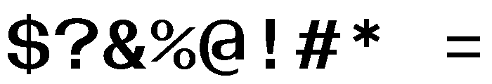 BazaineMono Medium Font OTHER CHARS