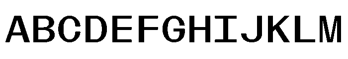BazaineMono Medium Font UPPERCASE
