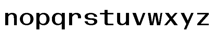 BazaineMono Medium Font LOWERCASE