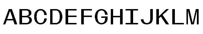 BazaineMono Regular Font UPPERCASE