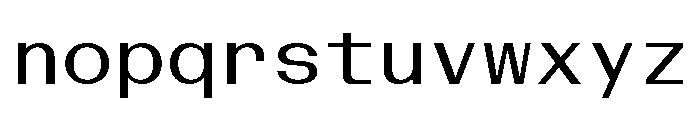 BazaineMono Regular Font LOWERCASE