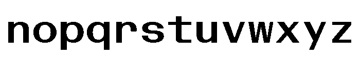 BazaineMono Semibold Font LOWERCASE