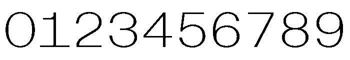 BazaineMono Thin Font OTHER CHARS