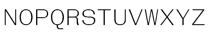 BazaineMono Thin Font UPPERCASE