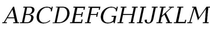 Baltica Book Italic Font UPPERCASE
