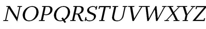 Baltica Book Italic Font UPPERCASE