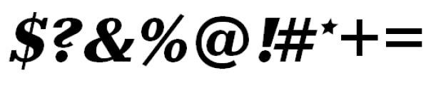 Baltica ExtraBold Italic Font OTHER CHARS