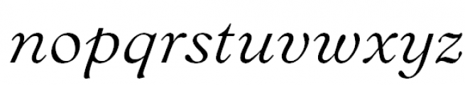 Bannikova Italic Font LOWERCASE