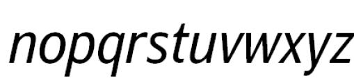 Barnaul Grotesk Regular Italic Font LOWERCASE