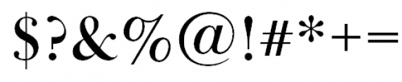 Baskerville Display PT Display Bold Font OTHER CHARS