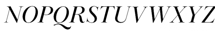 Baskerville Display PT Display Italic Font UPPERCASE