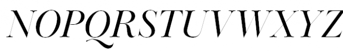 Baskerville Display PT Poster Italic Font UPPERCASE