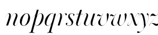 Baskerville Display PT Poster Italic Font LOWERCASE