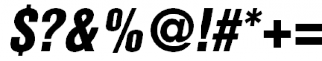 Bastion Kontrast Alt Oblique Font OTHER CHARS