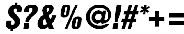 Bastion Kontrast Oblique Font OTHER CHARS