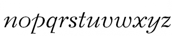 Bazhanov Italic Font LOWERCASE