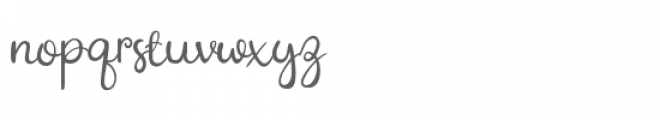 Ballerine Script Font LOWERCASE