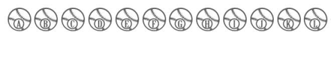 baseball font Font UPPERCASE