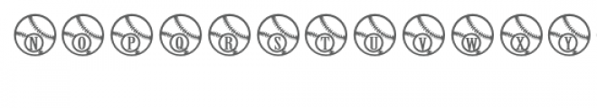 baseball font Font UPPERCASE