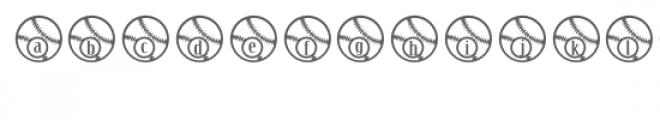 baseball font Font LOWERCASE