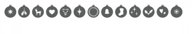 baubles dingbat font Font UPPERCASE