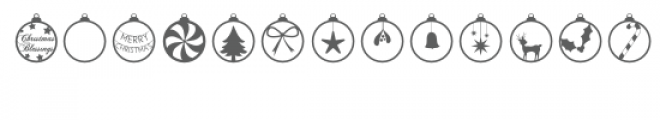 baubles dingbat font Font LOWERCASE