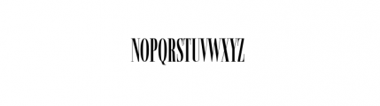 Basilia Compressed Medium Font UPPERCASE