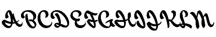 Backstroke Regular Font UPPERCASE