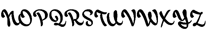 Backstroke Regular Font UPPERCASE