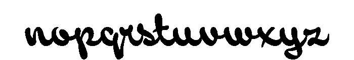 Backstroke Regular Font LOWERCASE