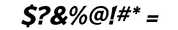Badger Bold Italic Font OTHER CHARS