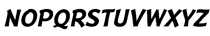 Badger Bold Italic Font UPPERCASE