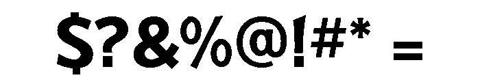 Badger Bold Font OTHER CHARS