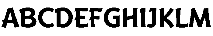 Badger Bold Font UPPERCASE