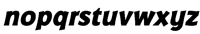 Badger Extra Bold Italic Font LOWERCASE