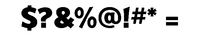 Badger Extra Bold Font OTHER CHARS