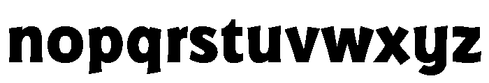 Badger Extra Bold Font LOWERCASE
