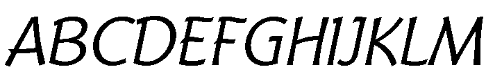 Badger Light Italic Font UPPERCASE