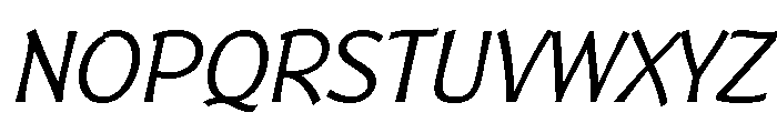 Badger Light Italic Font UPPERCASE