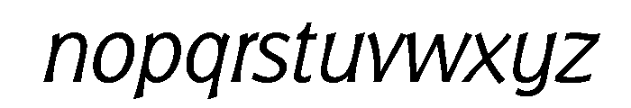 Badger Light Italic Font LOWERCASE