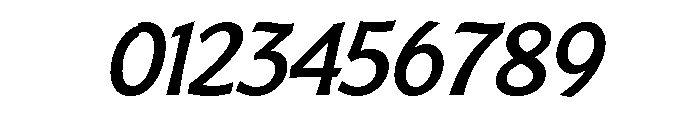 Badger Medium Italic Font OTHER CHARS