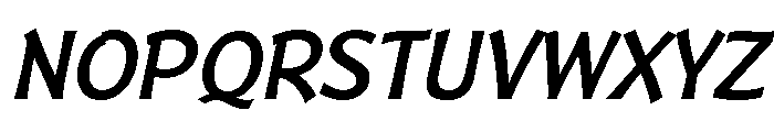 Badger Medium Italic Font UPPERCASE
